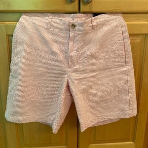 Vineyard Vines Shorts Men’s Size 32 Pink/White Seersucker Club Short